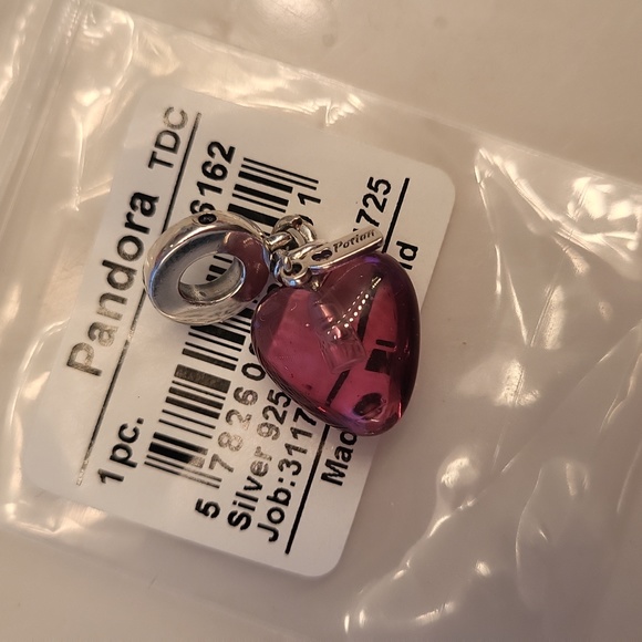 Pandora duo gorgeous toggle 925 new one size free danglin pandora charm heart ❤️ - Picture 6 of 6